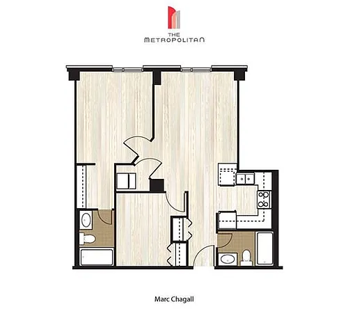 Floor plan Marc Chagall 1