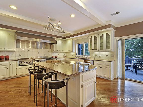 Open the door to the huge deck entertain in style
