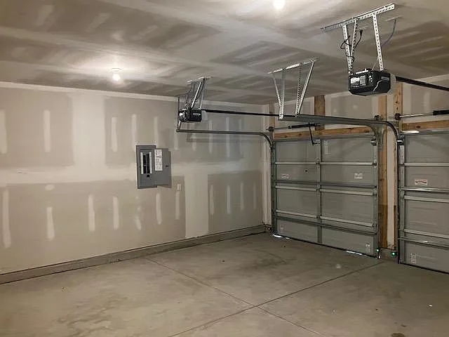 2 car garage with door openers