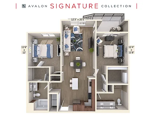 Floor plan B10-D-Wal