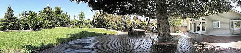 Backyard panorama