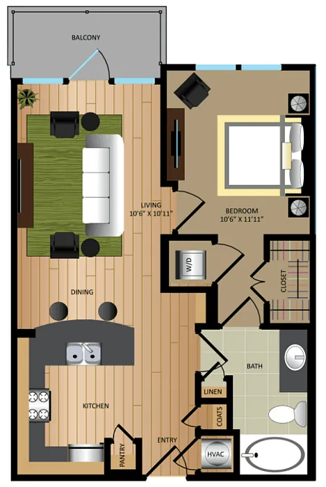 Floor plan A1A - Platinum Renovation