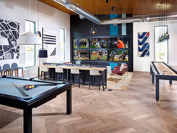 Catch multiple games and even play a few in our game room