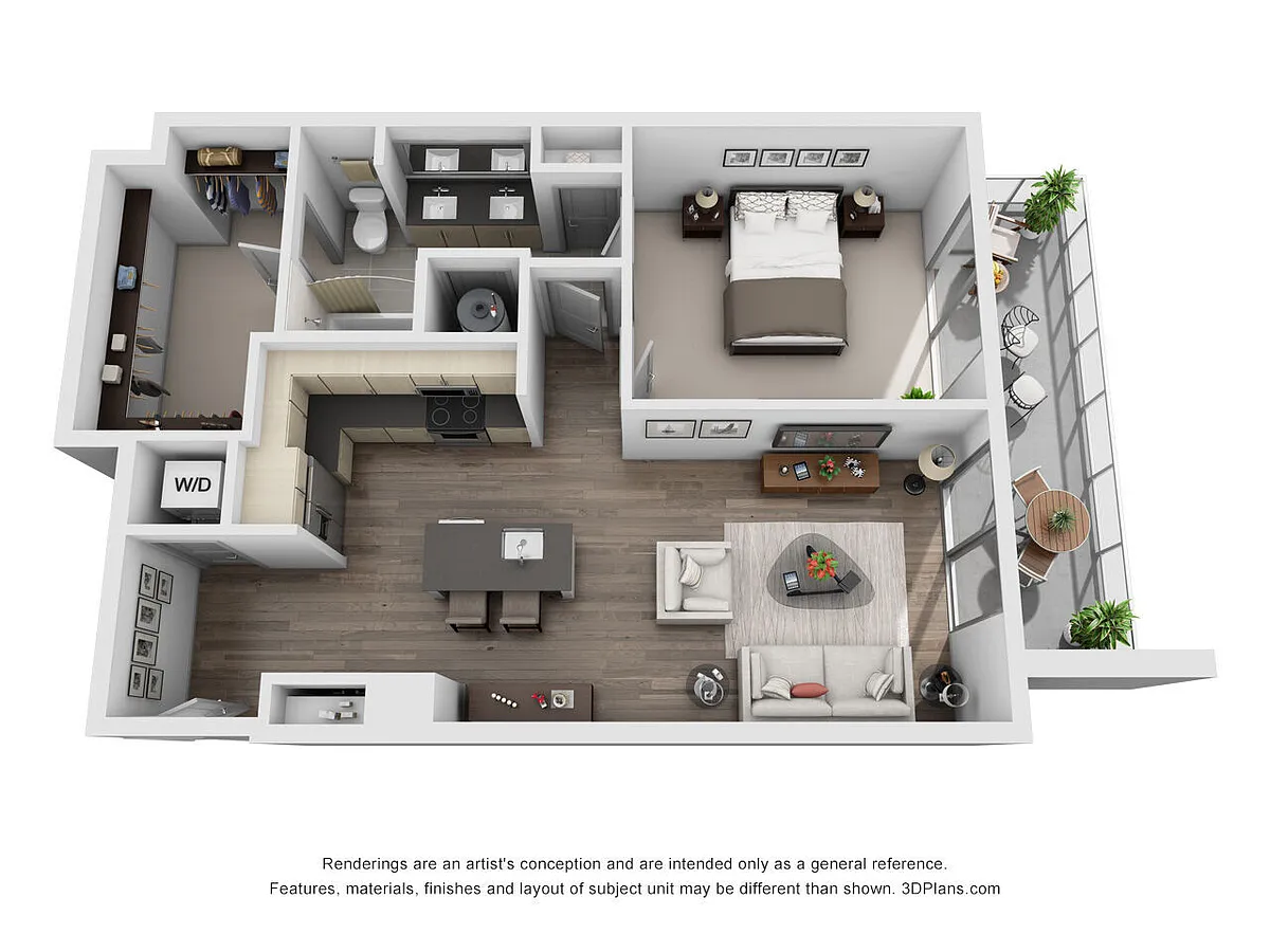 Floor plan 1E