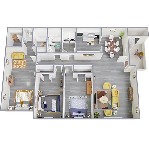 Floor plan Upstairs 3x2