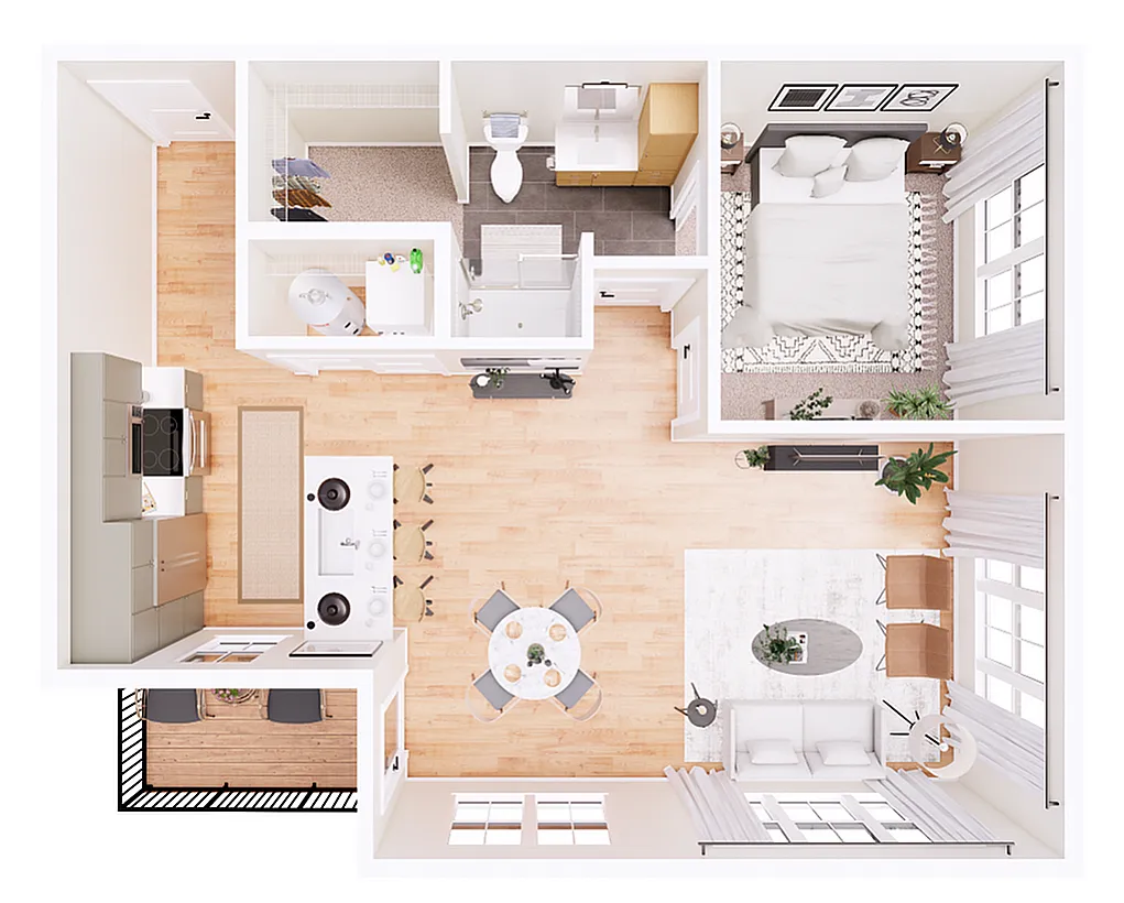 Floor plan Michael-1E