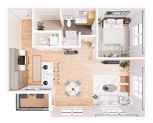 Floor plan Michael-1E
