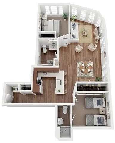 Floor plan 2X2 B5