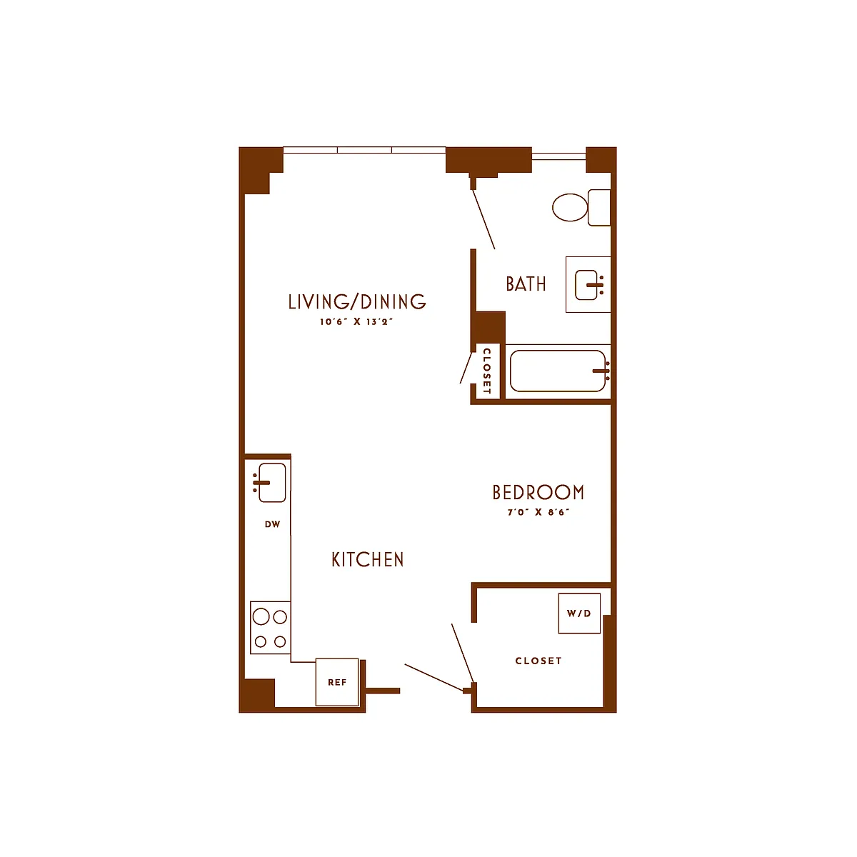 Floor plan Studio-A2-ANSI A