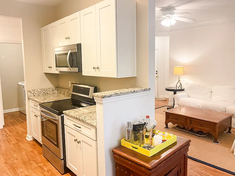Kitchen and living room