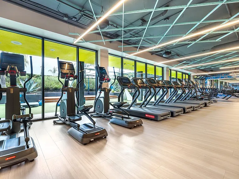 Fitness center with cardio equipment