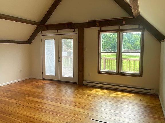 French Doors in Living Room leading out to deck