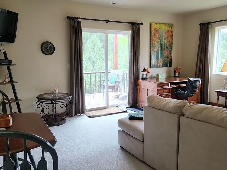 Entrance from Sliding doors on Deck.