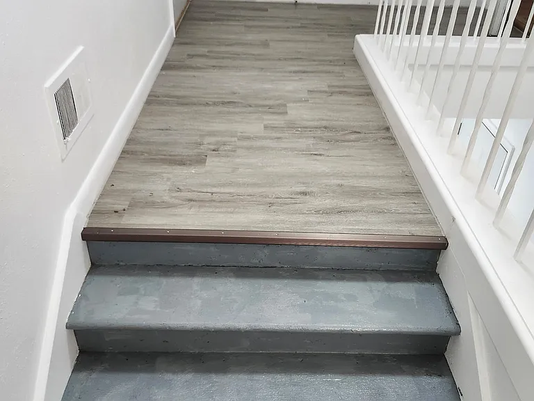 Rear stairwell, back entrance to unit 3 and unit 4