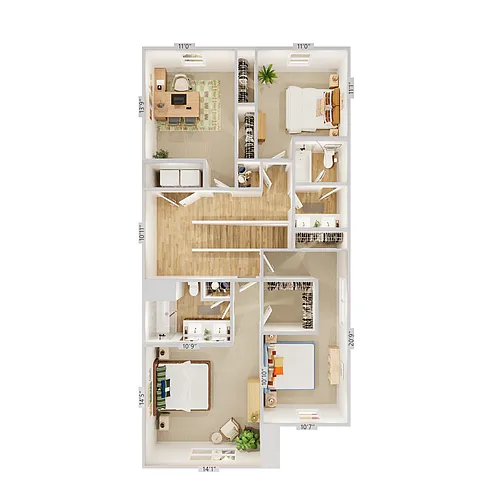 Floor plan Ascent 4 X 2.5 A