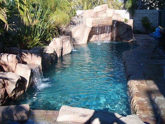 Rock Slide, grotto, waterfalls