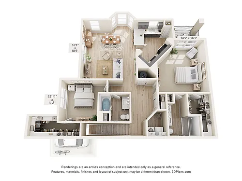 Floor plan BH-B2 (U) w/ Garage