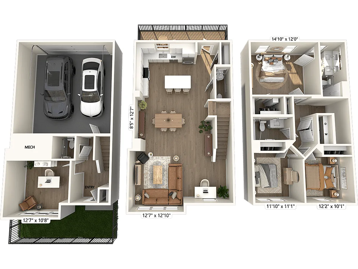 Floor plan C1T-Finish1-2027-Yard