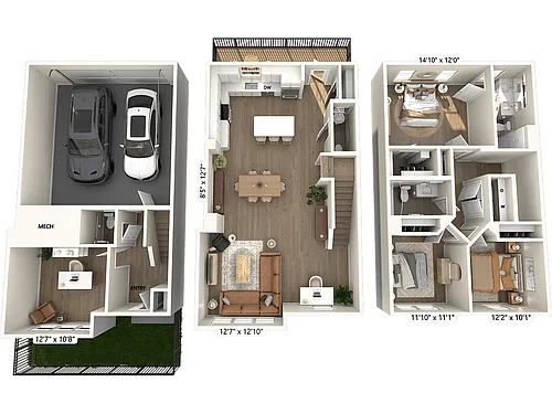 Floor plan C1T-Finish1-2027-Yard