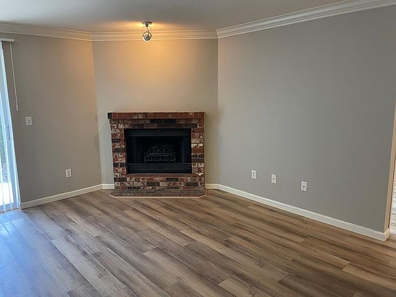 large living room with new paint and new floors