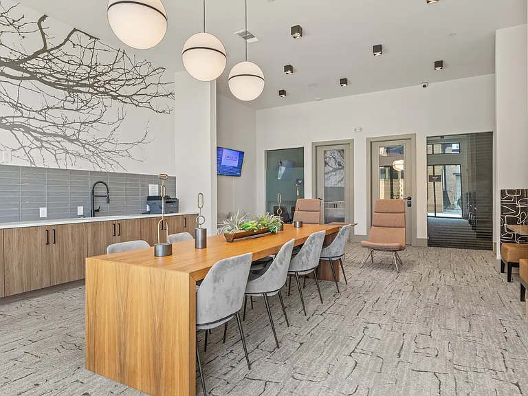 Co-working Lounge with Private Office Spaces