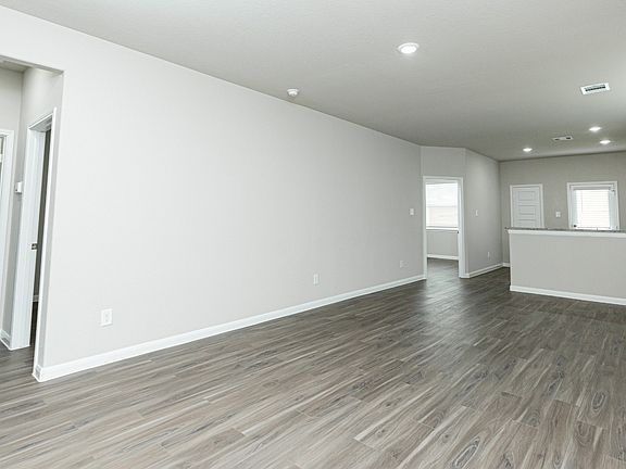 Family Room to Dining Area and Kitchen