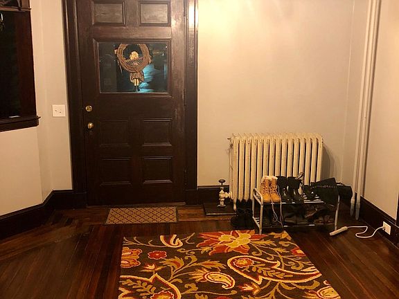 Entry. There is a door to the right from the mudroom for winter entrance on wet days.