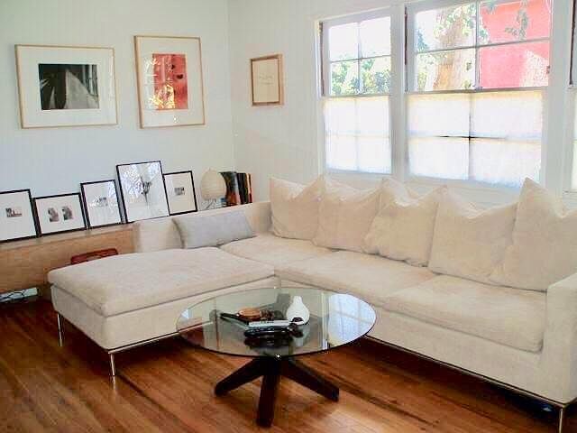 Living room . Lots of natural light throughout!
