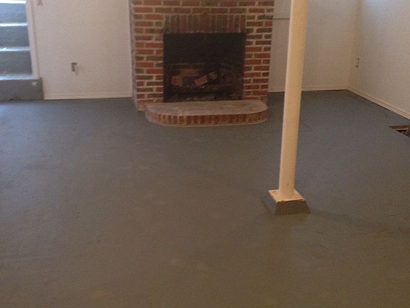 Basement fireplace