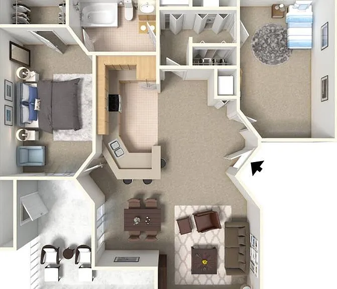 Two Bedroom One Bath Two Bedroom One Bath