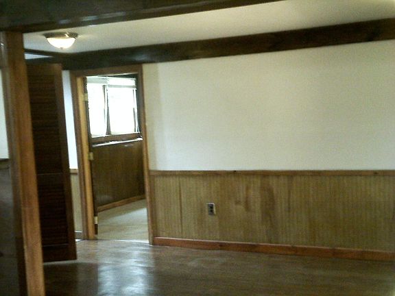 large living room and washer and dryer hook up