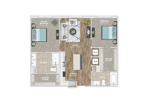Floor plan B1B