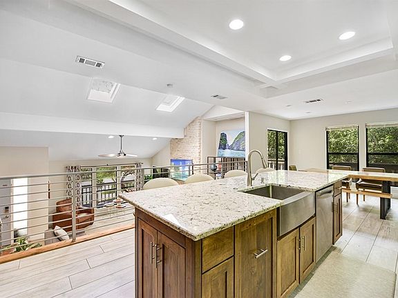 Kitchen overlooking Family/Entertainment area
