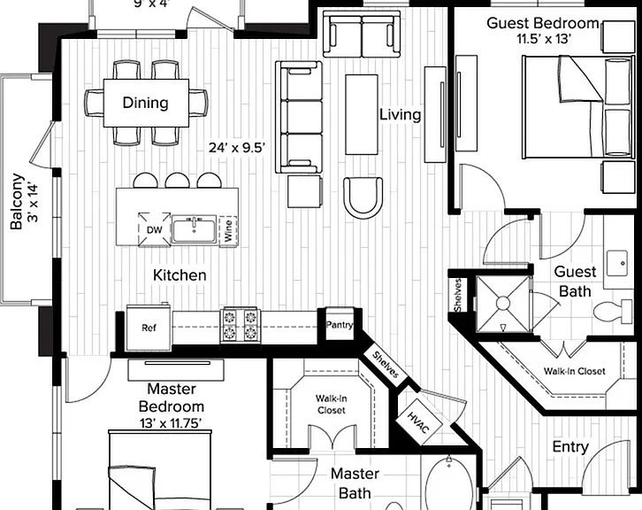 2 Bed 2 Bath 2 Bed 2 Bath