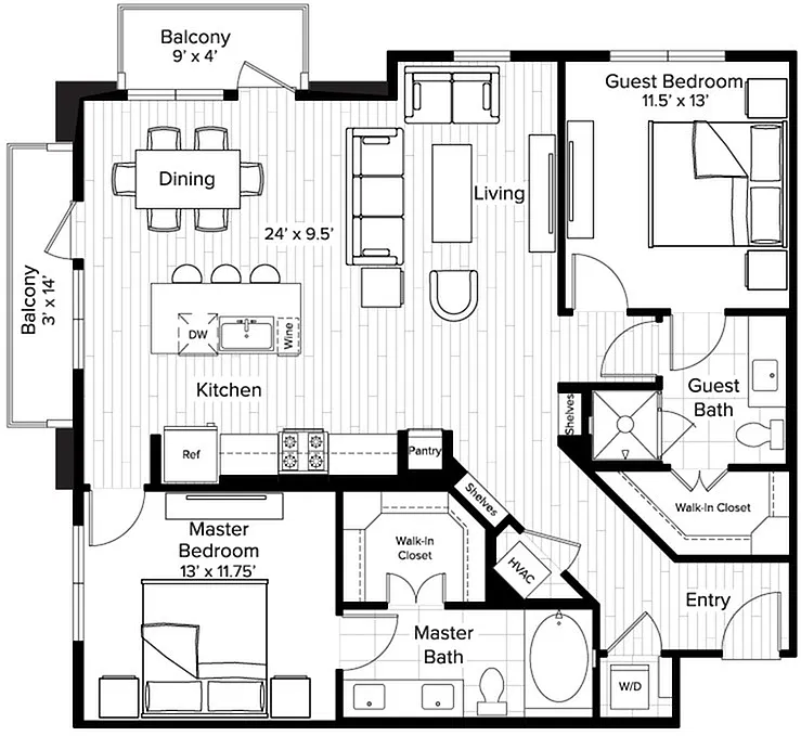 Floor plan B2