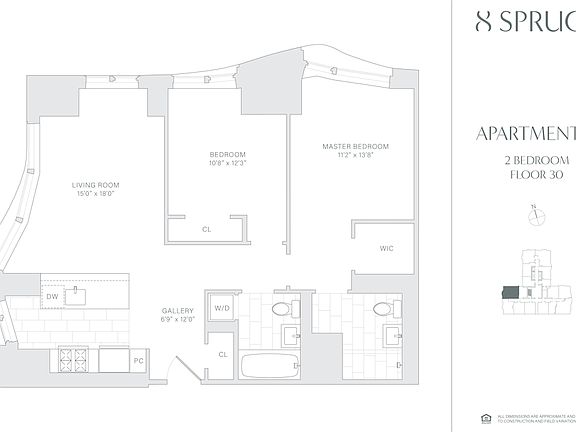 2nd image of 8 Spruce St APT 30T