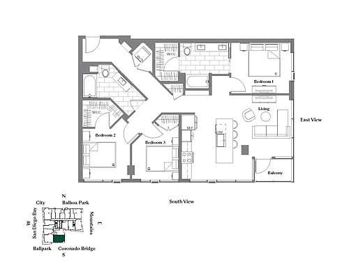 Floor plan 3B