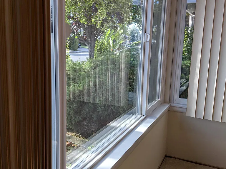 All windows double pane (living room window shown here)