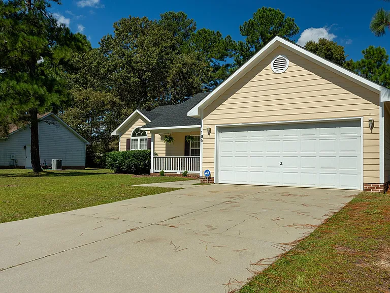 Front view with garden