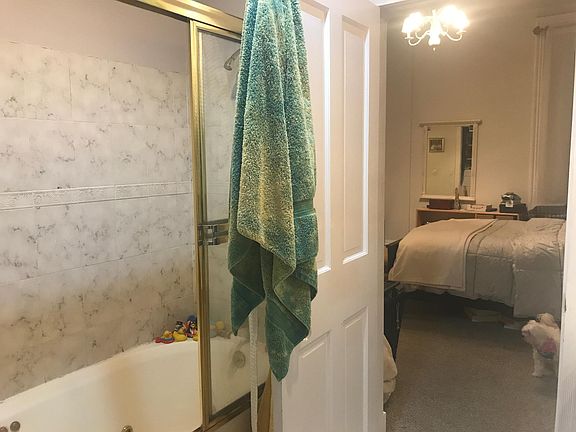 Master bath into master bedroom