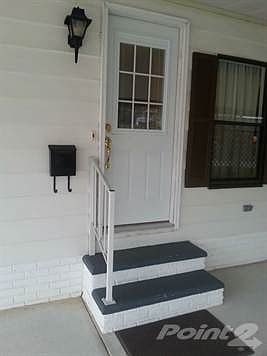 New Fiberglass/Wood Door with Between Glass Blinds