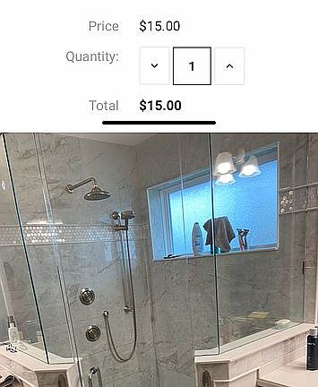 New master bath shower