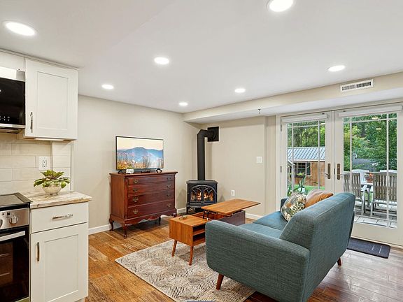 Kitchen and living areas