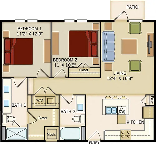 Floor plan B2A