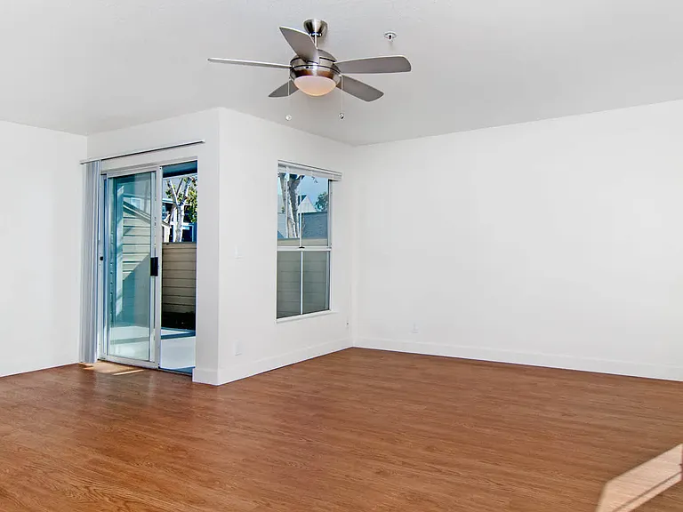 Living Room with Hard Surface Flooring and Balcony