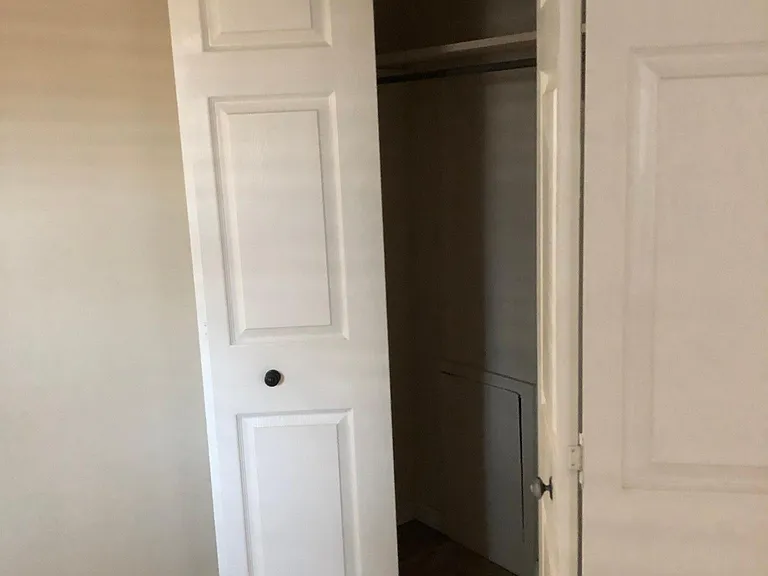 Master bedroom has two closets likes this