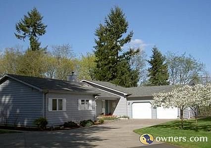 front of house in springtime