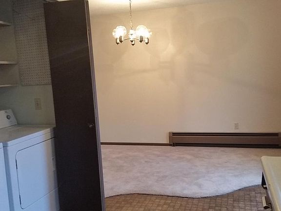 View from kitchen into dining room