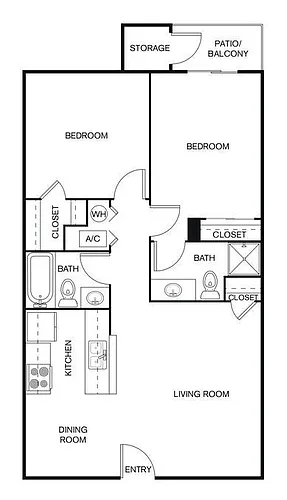 Floor plan 2X2