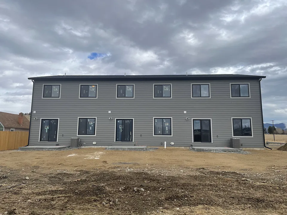Back of apartments